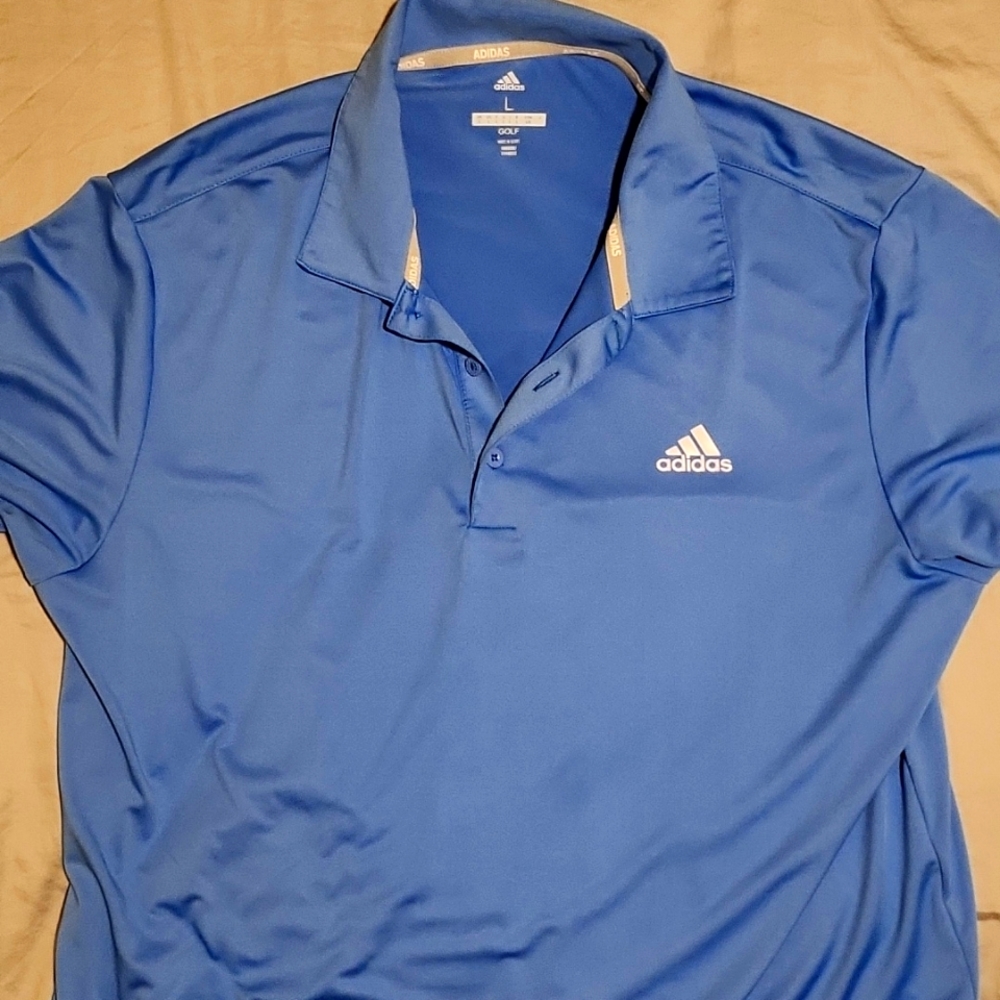 Royal Blue L Adidas Golf Shirt